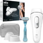 ماكينة إزالة الشعر بالليزر - أبيض/ سلفر جراب فاخر BRAUN IPL PL3121 WHT/SILV BOX AP