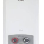 سخان غاز اولمبيك الكتريك دلتا ديجيتال 10لتر 2بكرة مدخنة ابيض(انبوبة) GC3