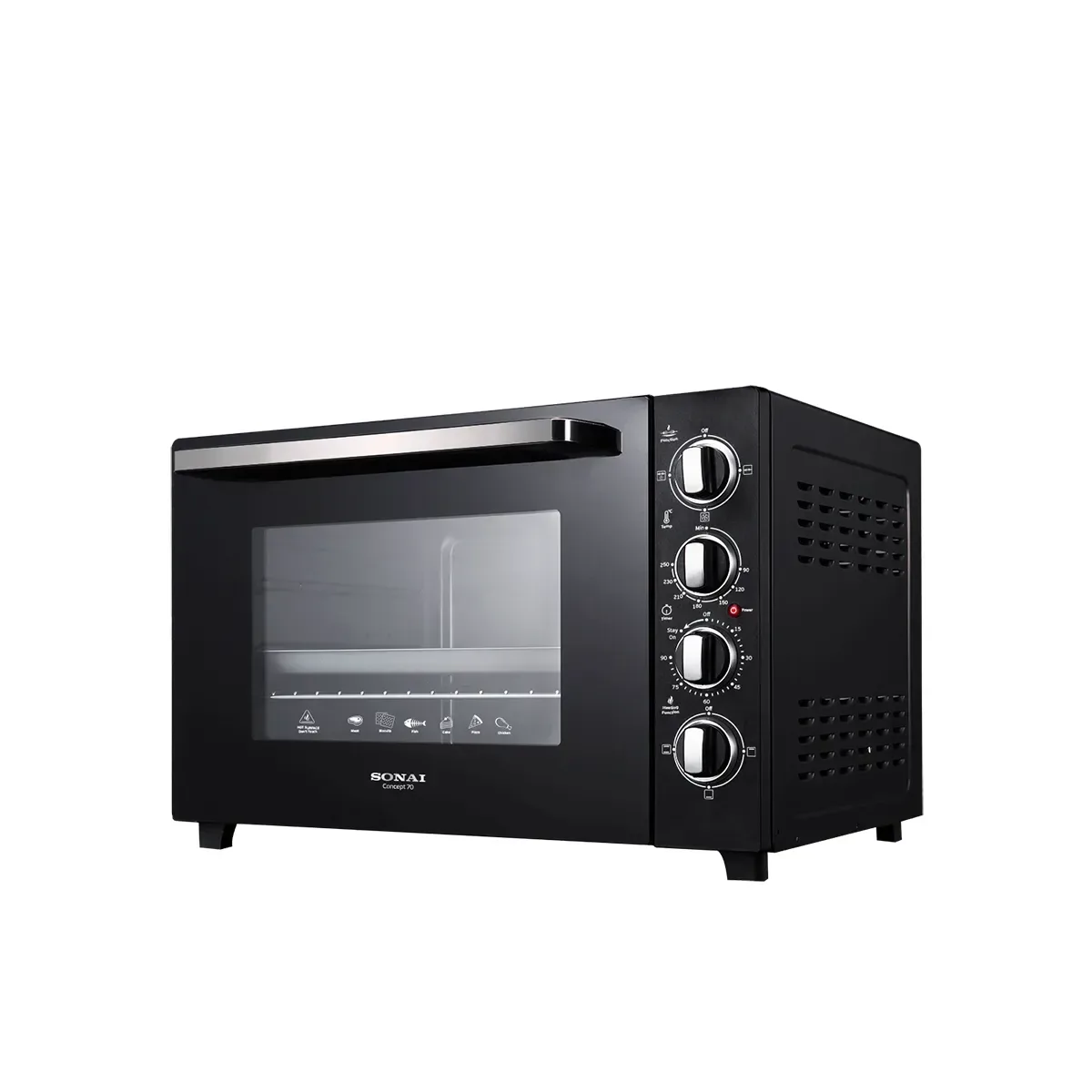 sonai-oven-concept-70-sh-4770-2400-watt-70l-90-min-timer فرن سوناي بلس 45لتر 2000وات SH4220 - الصورة 1