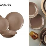 طقم كوتاهيا هيرا 24ق مدور براون