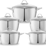 طقم تيفال مودرنا 10ق غطاء ستانلس (18+20+22+26+28)