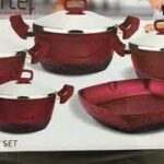 طقم حلة مارتيف جرانيت مدور 9ق 4حلة+جريل تركي