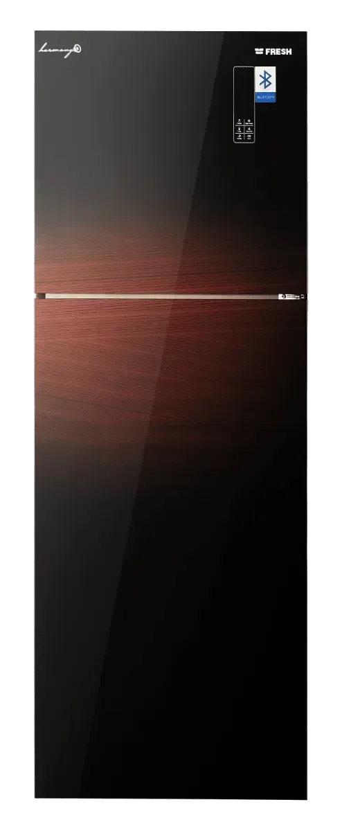 fresh_refrigerator_fnt-mr470_yg_qdr_397_liters_glass-harmony ثلاجة فريش سمارت زجاج نبيتي FNT-MR470YGQDR - الصورة 1
