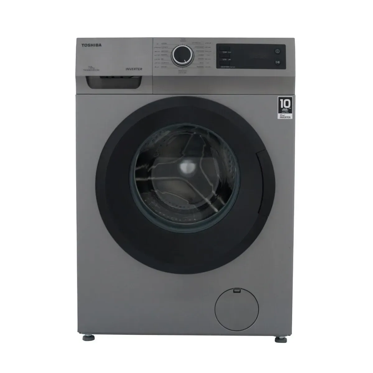 toshiba_automatic_washing_machine_7_kg_2_ غسالة ملابس ميديا توشيبا 7ك فول اتوماتيك (تحميل امامي) موتور انفرتر 1200لفة سلفر TW-BJ80S2EG(SK) - الصورة 1