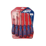 طقم مفكات 2 لون 6 قطعة لون