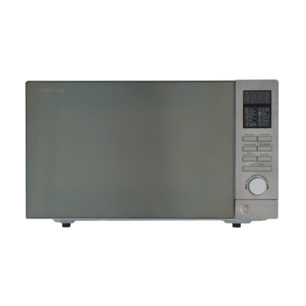 Tornado Microwave Grill 25 Liter 900 Watt 10 Menus Silver MOM-C25BBE-S