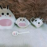 طقم تقديم أطفال بورسلين