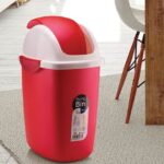 سلة مهملات بيضوي قفل