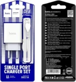 ⁦ACCESS Asombroso hoco single port charger set c81a type-c charger⁩ - الصورة ⁦2⁩