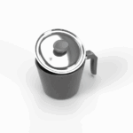 ⁦كسروله توب شيف 16 مدور رمادي⁩ - الصورة ⁦4⁩