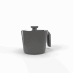 ⁦كسروله توب شيف 16 مدور رمادي⁩ - الصورة ⁦5⁩