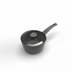 كسروله توب شيف 18 مدور رمادى غطاء بيركس