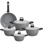 طقم ايكوتن حلة جرانيت 9 ق جراي