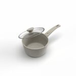 ⁦كسروله توب شيف  18 مدور بيج غطاء بيركس⁩ - الصورة ⁦2⁩