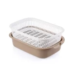 ⁦طبق مع مصفاية مستطيل⁩ - الصورة ⁦4⁩