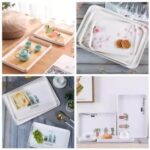 ⁦طقم صواني ميلامين 3ق 5 اشكال علبة ملونة جديد⁩ - الصورة ⁦2⁩