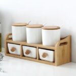 ⁦طقم توابل 7ق بورسلين درج⁩ - الصورة ⁦2⁩