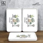 ⁦طقم صواني ميلامين 3ق 5 اشكال علبة ملونة جديد⁩ - الصورة ⁦6⁩