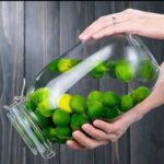 برطمان زجاج بقوليات غطاء كليبس كبير