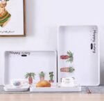 ⁦طقم صواني ميلامين 3ق 5 اشكال علبة ملونة جديد⁩ - الصورة ⁦3⁩