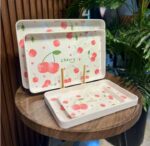 ⁦طقم صواني ميلامين 3ق 5 اشكال علبة ملونة جديد⁩ - الصورة ⁦12⁩