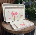 ⁦طقم صواني ميلامين 3ق 5 اشكال علبة ملونة جديد⁩ - الصورة ⁦13⁩