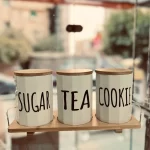 ⁦طقم توابل بورسلين 3 بتريه خشب مضلع كود 654⁩ - الصورة ⁦2⁩
