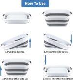 ⁦سبت سيليكون قابل للطي 40لتر⁩ - الصورة ⁦5⁩