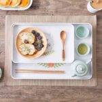 ⁦طقم صواني ميلامين 3ق 5 اشكال علبة ملونة جديد⁩ - الصورة ⁦4⁩