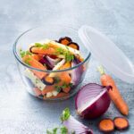 ⁦علبة ثلاجة بيركس مدورة غويطة 1.10 لتر 15 سم بغطاء شفاف⁩ - الصورة ⁦4⁩