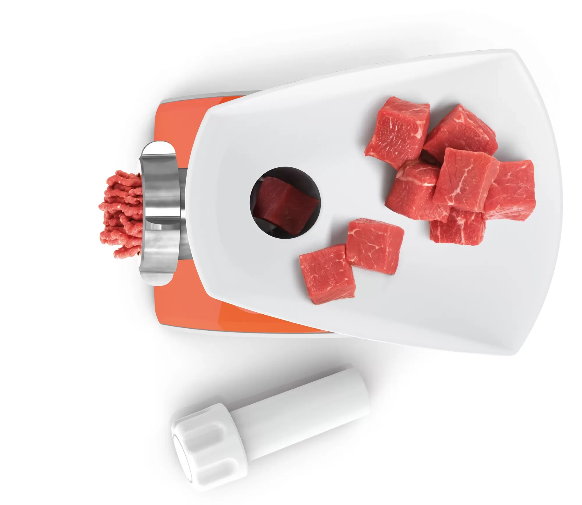 ⁦مفرمة بوش كومبكت باور 1600وات ابيض*احمر MFW3630I⁩ - الصورة ⁦8⁩