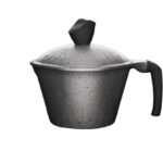 لبانه داى كاست 18 سم بغطاء رمادىHomi Plus Die Cast Casserole with Lid 18 cm Gray