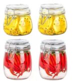 ⁦برطمان زجاج بقوليات غطاء كليبس كبير⁩ - الصورة ⁦3⁩