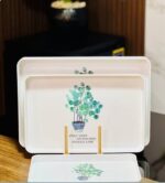 ⁦طقم صواني ميلامين 3ق 5 اشكال علبة ملونة جديد⁩ - الصورة ⁦8⁩