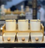 ⁦طقم توابل 7ق بورسلين درج⁩ - الصورة ⁦3⁩