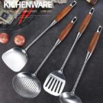 ⁦طقم توزيع استيل يد خشب   MAS-009⁩ - الصورة ⁦2⁩