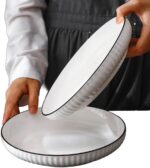 ⁦طبق بورسلين ابيض مضلع حرف زيتي 25سم ABDO-43-102P⁩ - الصورة ⁦5⁩