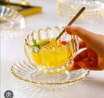 ⁦طقم خشاف زجاج 12ق بالطبق جولد ABDO-22-125A/26-84B/32-441⁩ - الصورة ⁦6⁩