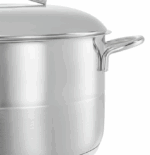 ⁦حلة سيجنتشر الأهرام  ستايل استانلس  يد وغطا استانلس 20⁩ - الصورة ⁦5⁩