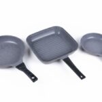 طقم مقلاية جرانيت + جريل م28 لافا