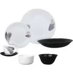 طقم اركوبال 42ق مدور ابيض واسود لوفوشيا 6005#3