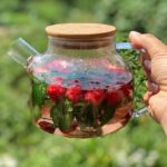 ⁦دورق زجاج بايركس سادة شفاف 1 لتر⁩ - الصورة ⁦2⁩