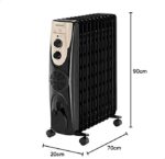 ⁦دفاية بلاك اند ديكر زيت 13يشة  2500 وات 3 وضعيات لضبط الطاقة  OR013FD⁩ - الصورة ⁦4⁩