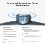 ⁦سماعة راس joyroom لاسلكية لون اسود -JR-JH1-ACC⁩ - الصورة ⁦6⁩