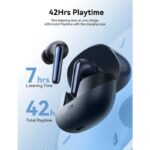 ⁦سماعة اذن لاسلكية joyroom لون ااسود - JR-FN2-ACC⁩ - الصورة ⁦2⁩