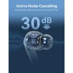 ⁦سماعة اذن لاسلكية joyroom لون ااسود - JR-FN2-ACC⁩ - الصورة ⁦5⁩