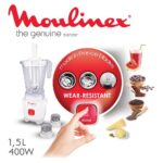 ⁦قلاية تيفال إيزي فراى ماكس  سعة 5لتر 10برامج + خلاط مولينكس جينوين 400وات EY2458EGZ⁩ - الصورة ⁦12⁩