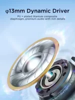 ⁦سماعة اذن لاسلكية joyroom لون اسود - JR-FB1-ACC⁩ - الصورة ⁦3⁩