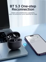 ⁦سماعة اذن لاسلكية joyroom لون اسود - JR-FB1-ACC⁩ - الصورة ⁦5⁩