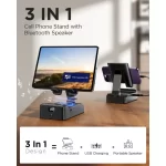 ⁦سماعة بلوتوث Joyroom مع حامل موبايل – موديل JR-MH01 – لون أسود - ACC⁩ - الصورة ⁦7⁩